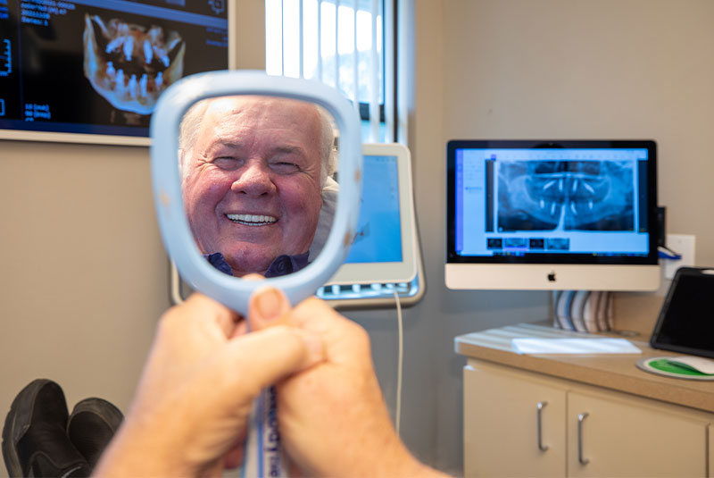 denture patient smiling